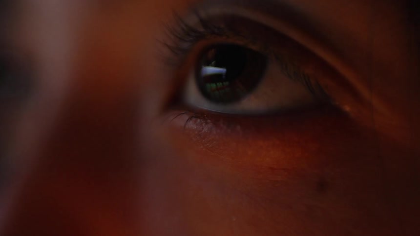 A close up of a persons eye