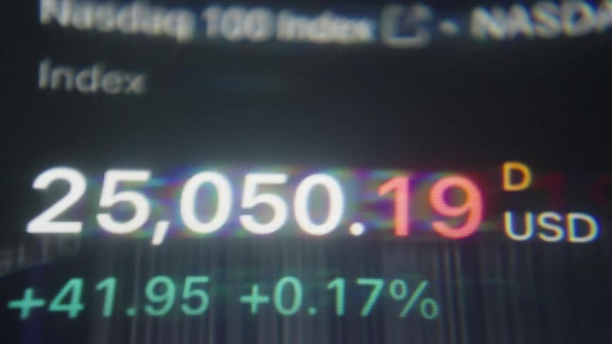 A close up of numbers on a screen