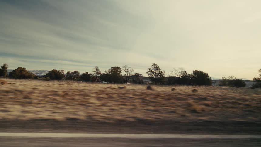 A vast desert landscape of rolling hills and plateaus under a bright sun