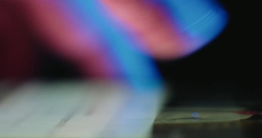 Finger scrolling across the touchscreen surface