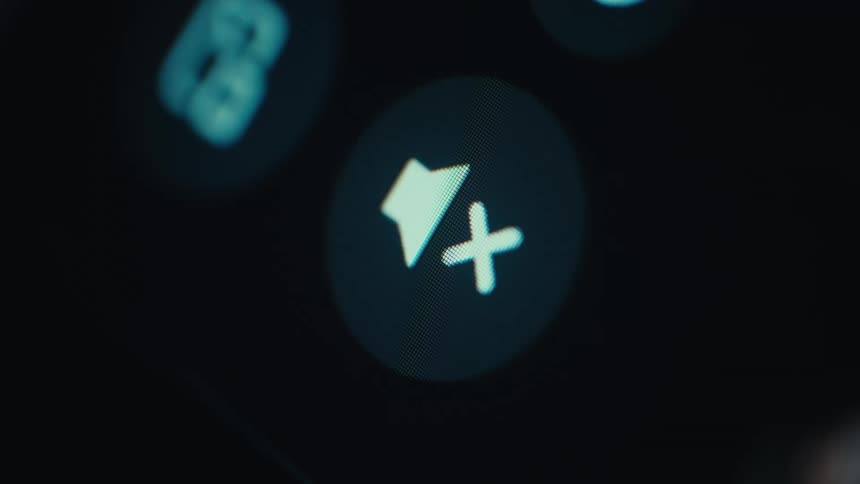 A close up of a volume icon
