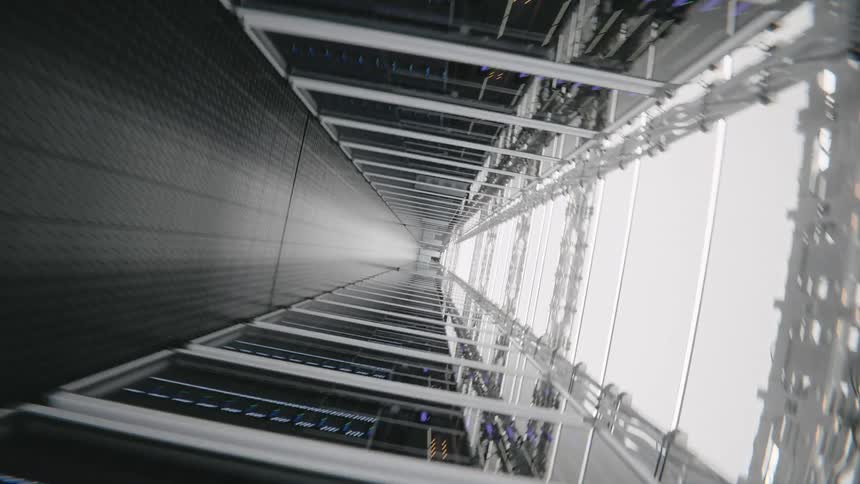 A data center filled with computer processing unit