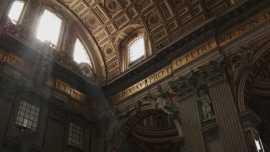 Painted ceiling of a religious building