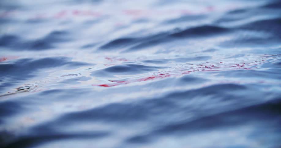 Water flowing and rippling