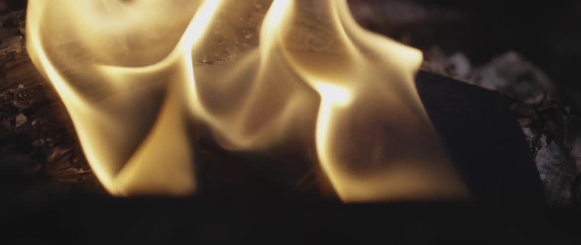 Fire burning a photograph