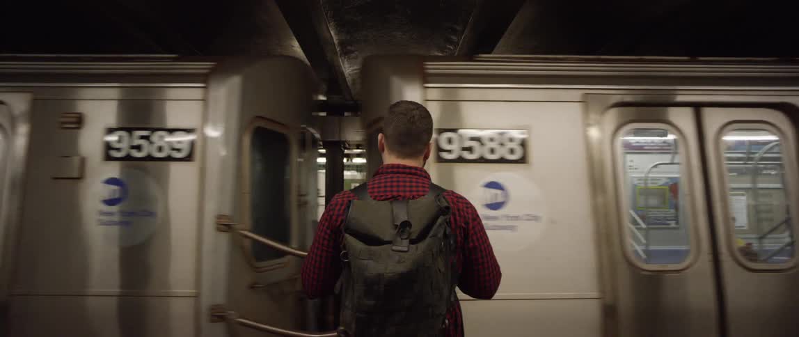 Man waiting for the subway