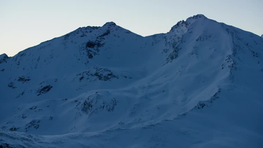 Snow covered mountains