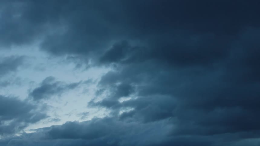 The clouds are dark and stormy