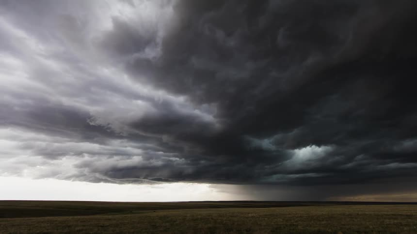 Clouds move forming into a storm