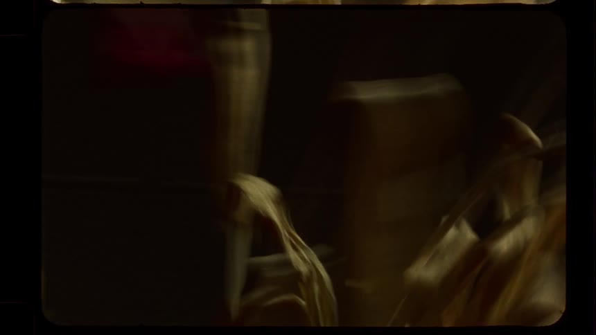 A frantic and abstract montage of wilting flowers captured with a vintage Super 8 film aesthetic