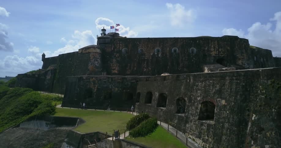 A large building is on this hill