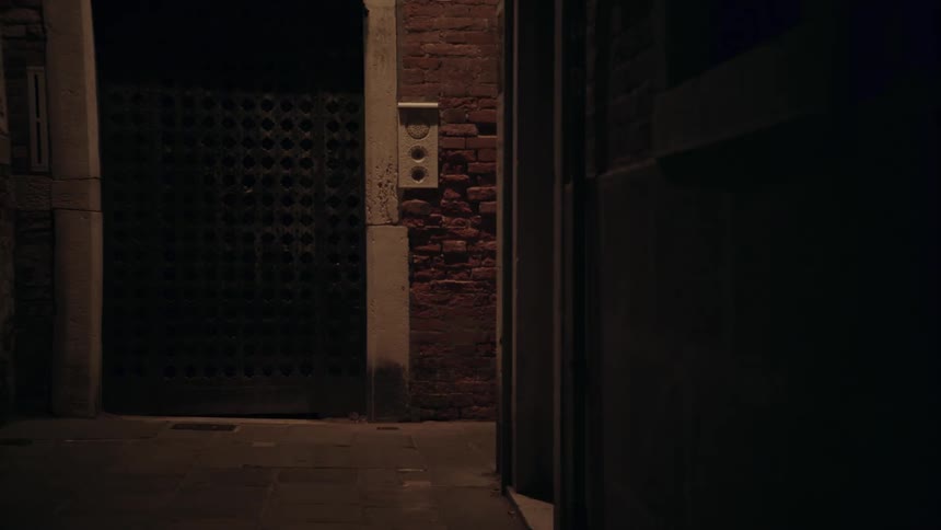 A dimly lit hallway with nothing in it