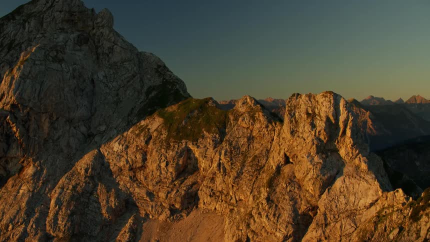 Mountain view at sunset