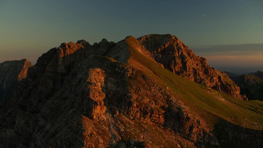 Mountain view at sunset