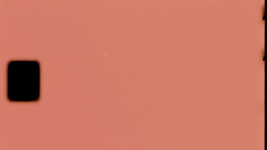 Authentic Super 8mm film leader overlay with a sprocket hole, vintage light leaks, and scratchy film damage