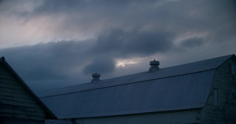 Large building seen on a very cloudy day