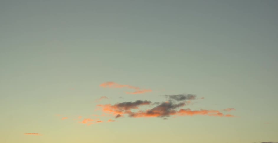 Gold tinged clouds at sunset