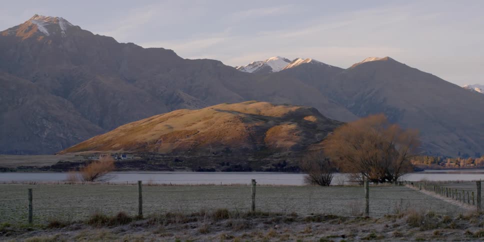 View of mountains and a lake