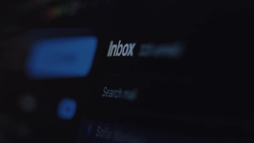 The number of unread emails in a digital inbox rapidly climbs as a flood of new messages arrives on the screen