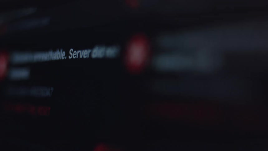 Scrolling through countless system error messages and security warnings on a dark computer screen