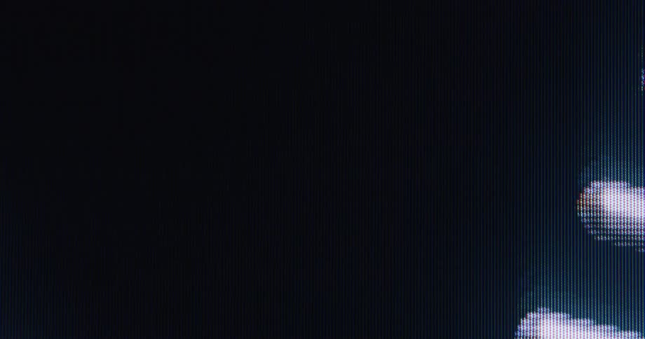 Abstract digital animation of glowing white lines moving across a pixelated screen in a seamless loop