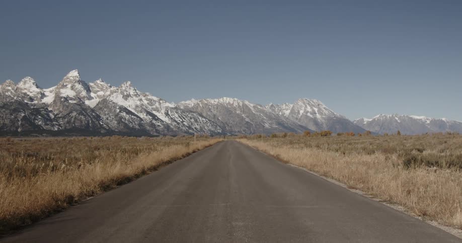View of a deserted country road