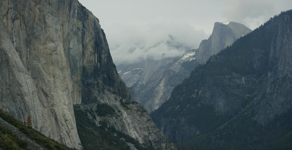 Mountains on a cloudy day