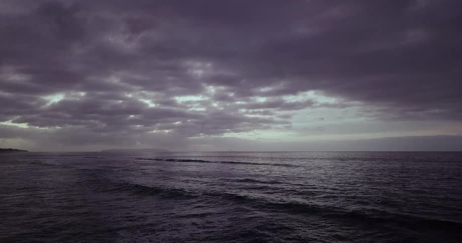 Large body of water on a cloudy day