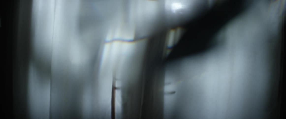 Blurred view of a room