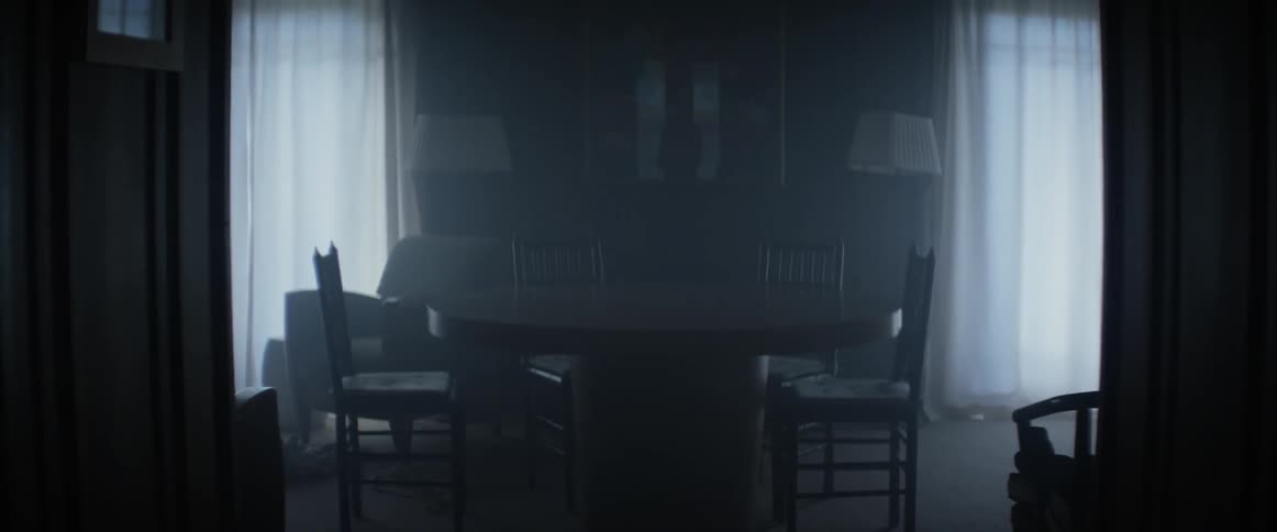 Dining room table sitting in a home