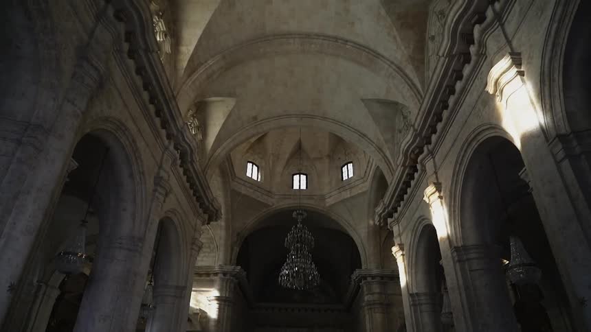 A large stone church