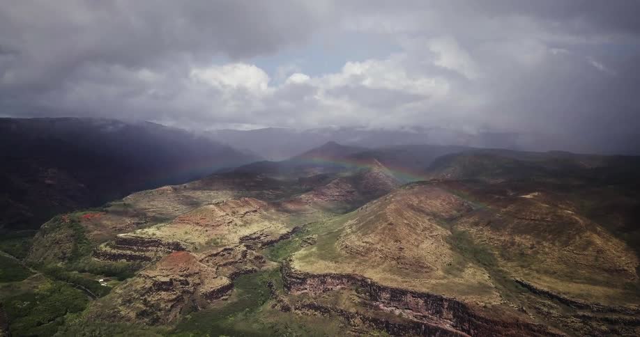 Mountain range on a cloudy day