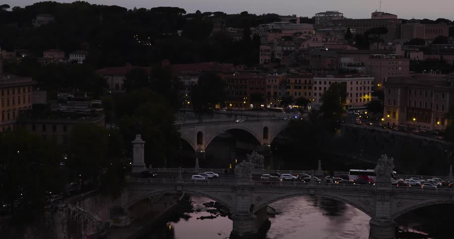 Bridges over a river in a city