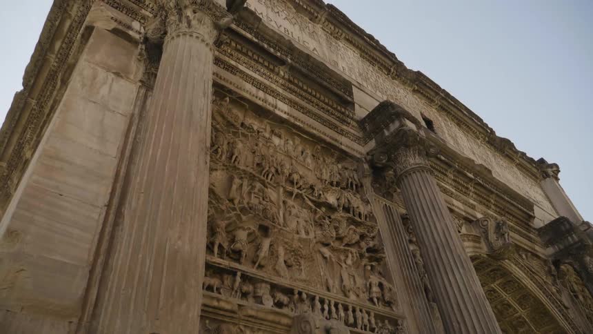 An elaborately carved stone building