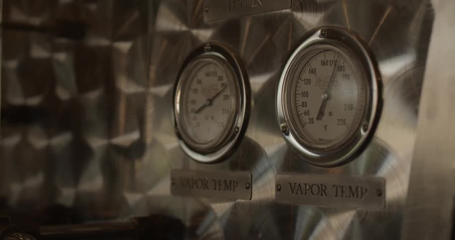 The machine has two gauges