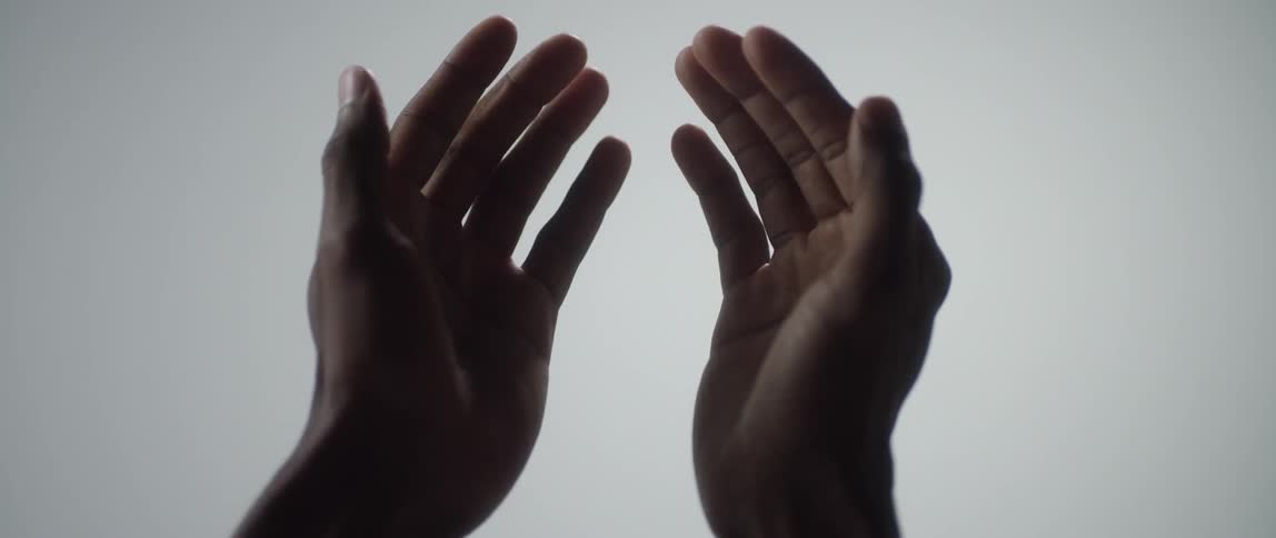 Two hands held out