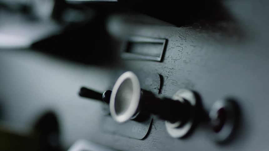 Close up of knobs and levers