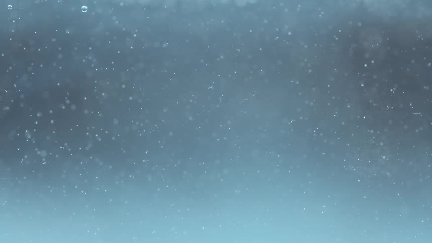 View of water drops flying all over