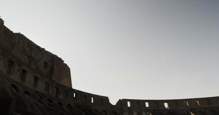 Yellowed stone ruins