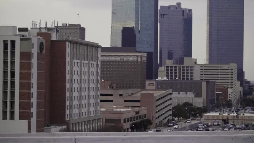 A city on a cloudy day