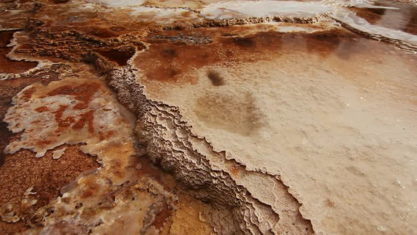 Overhead view of cracked and dry ground