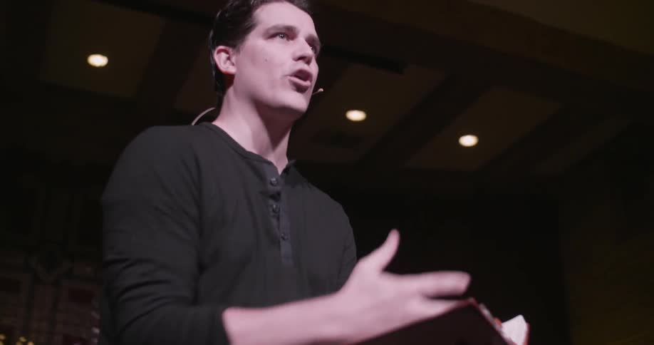 A speaker gives a presentation