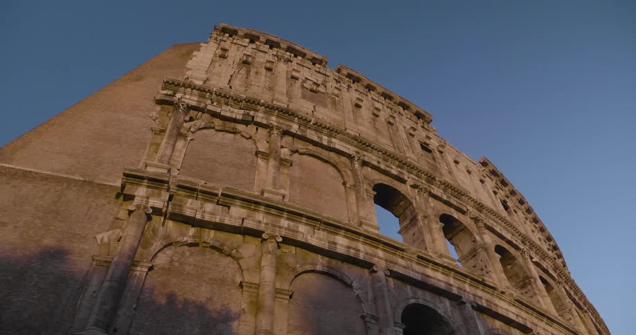 View of the coliseum in rome