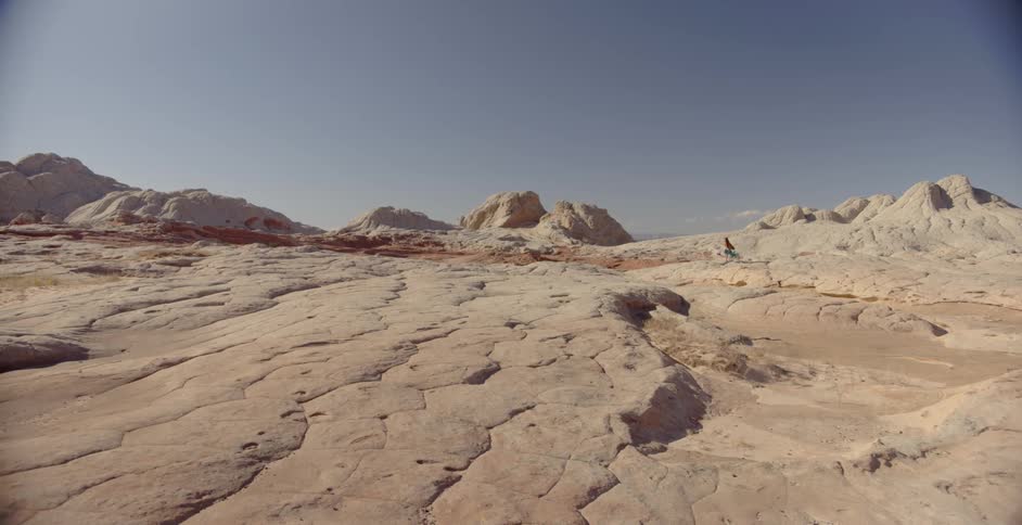 Rocky hilly desert on a sunny day