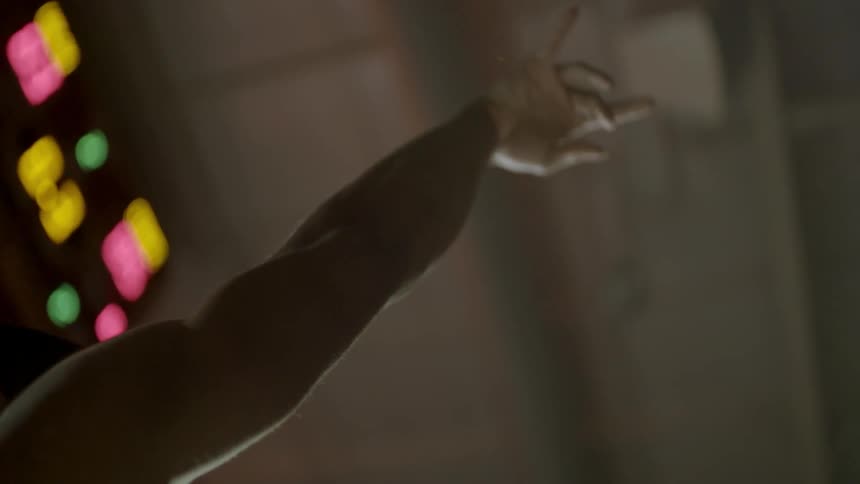 A man shoots a basketball