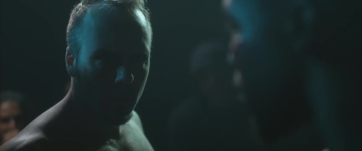 A close up shot of a man without a shirt