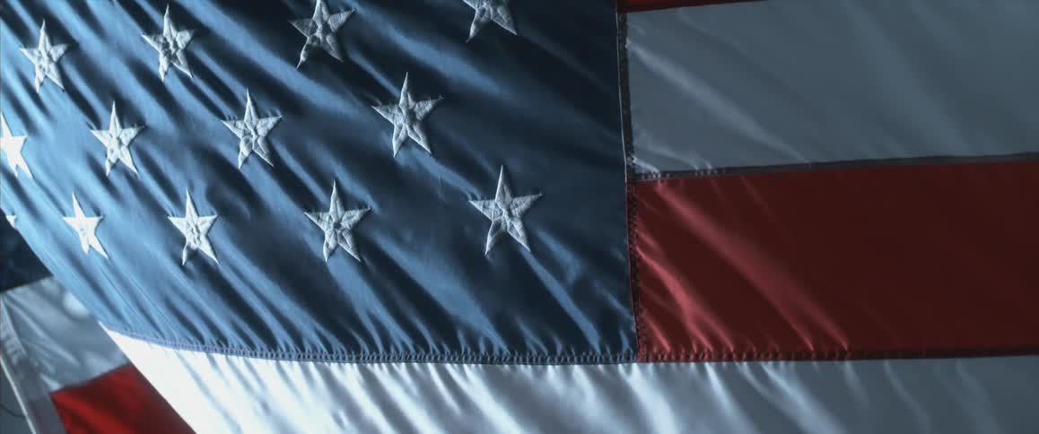 A flag blowing in the wind