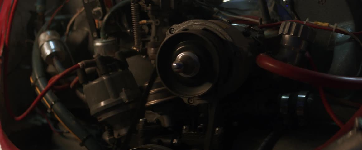 An engine spins hesitantly