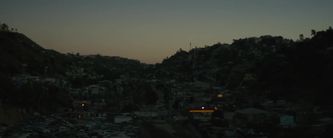 A city in a wooded valley