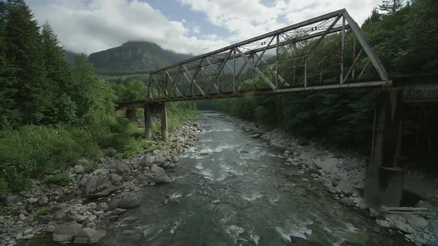 A bridge over a river